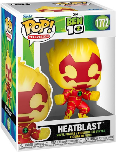 Funko Pop! Tv: Ben 10 - Heatblast - Koleksiyon Vinil Figür - Hediye Fikri - Resmi Ürün - Çocuklar Ve