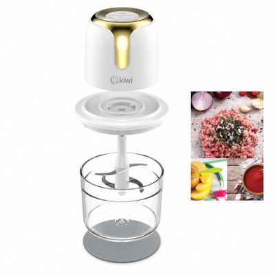 Mcreative USB TO TYPE-C ŞARJLI MİNİ 3 BIÇAKLI GOLD BLENDER RONDO GIDA DOĞRAYICI 1.2LT=MİKA KRİSTAL HAZNE KC-8221 (4604)