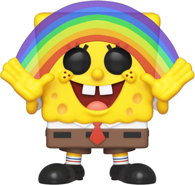 Funko 39552 Pop Vinyl Squarepants S3: Spongebob (Rainbow) Sammelbares Spielzeug, Mehrfarben