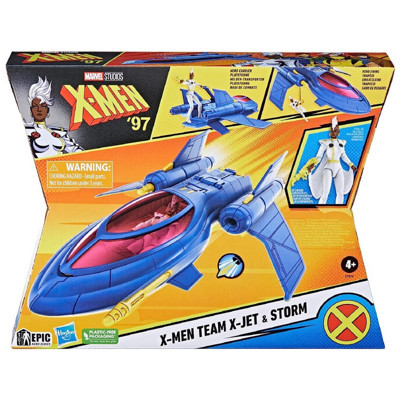 Transformers Marvel X-Men 97 Epic Hero Series X-Jet Vehicle and Storm Action Figure F7974