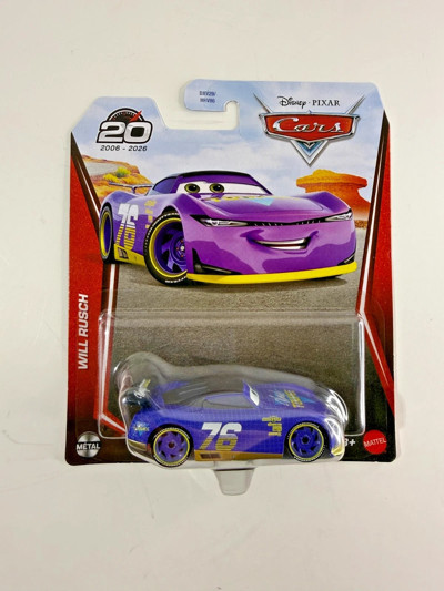 Hot Wheels Disney Pixar Cars 20. Yıl Will Rusch No.76 Metal Diecast Araç 2026