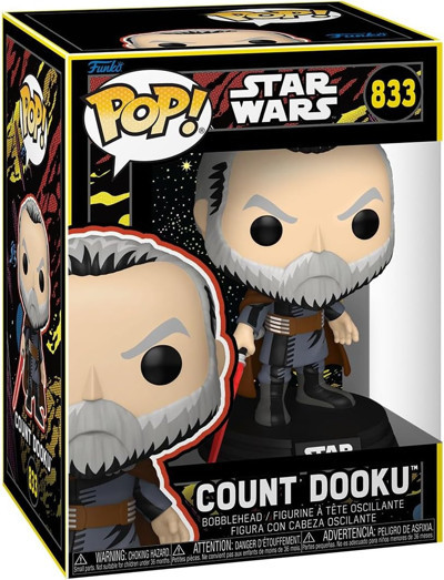 Funko Pop! Star Wars: Count Dooku - (Retro) - Koleksiyon Vinil Figür - Hediye Fikri - Resmi Ürün - Ç