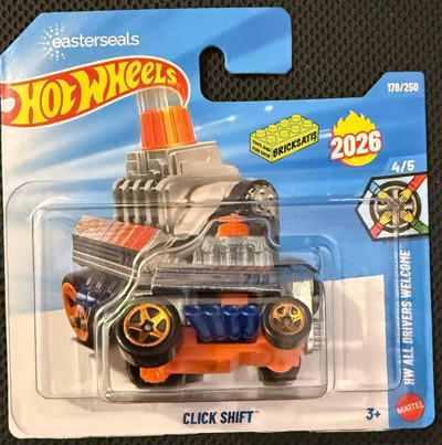 Hot Wheels Tekli Arabalar Click Shift JJH61 (All Drivers Welcome)