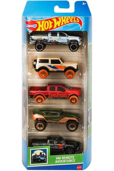 Hot Wheels 5'li Araba Seti - Hw Remote Adventures HTV53