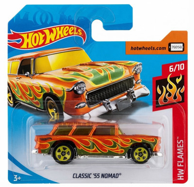 Hot Wheels Classic 55 Nomad - Chevrolet - HW Flames - Turuncu - 2018 - FJY61 (1/64)