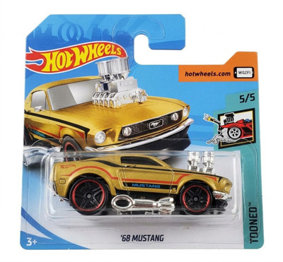 Hot Wheels ‘68 Mustang - 2018 - Tooned - Gold - FJW53 - 1/64