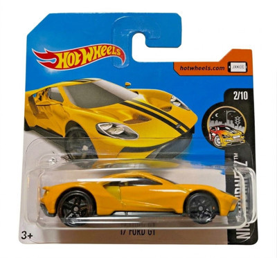 Hot Wheels '17 Ford GT - Nightburnerz - 2017 - Sarı - DVC35 - 1/64