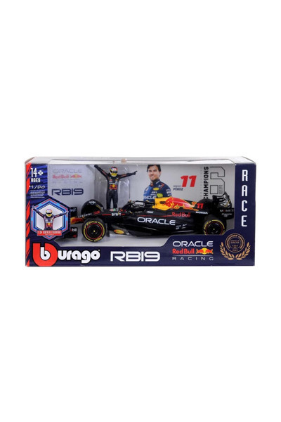 1:24 Oracle Red Bull Racing RB19 Figürlü Formula 1 Yarış Arabası