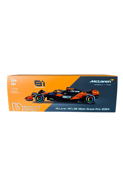 G-TUĞ OUTLET BURAGO 1/24 MCLAREN MCL38 GRAND PRİX 2024 F1 MODEL ARAÇ