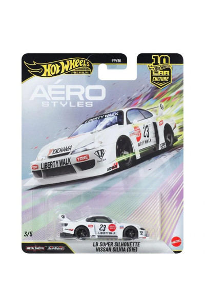 HOT WHEELS Premium 1/64 - Aero Styles 3/5 - LB Super Silhouette Nissan Silvia (S15) - JKF34