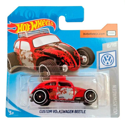 Hot Wheels Custom Volkswagen Beetle - Kırmızı - 2019 - FYD61 - 1/64