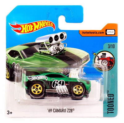 Hot Wheels '69 Camaro Z28 - Yeşil - Tooned - 2017 - DVC23 - 1/64
