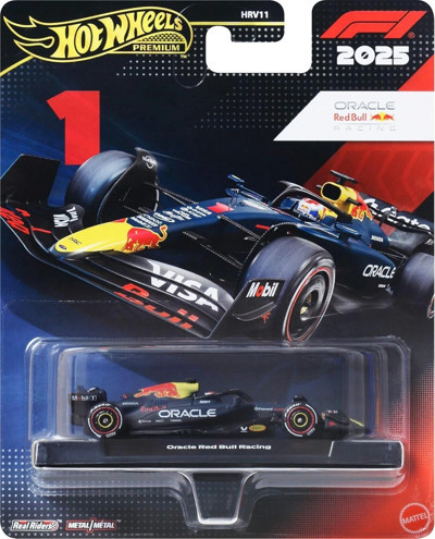 Hot Wheels Premium Formula 1 2025 Oracle Red Bull Racing Max Verstappen 1:64 Model Araba