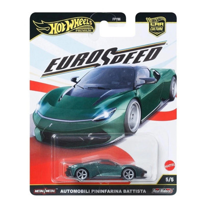 Hot Wheels Premium Euro Speed Automobili Pininfarina Battista Yeşil 1:64 Model Araba