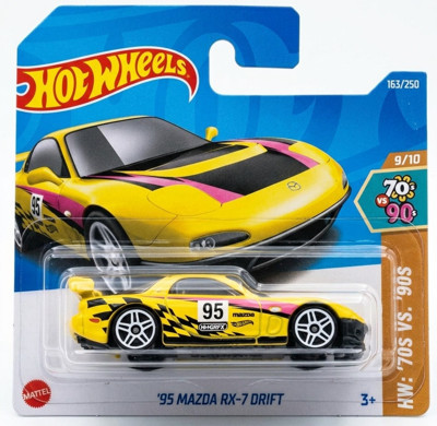 Hot Wheels '95 Mazda RX-7 Drift  - Sarı - 2025 - HYY95 - 1/64