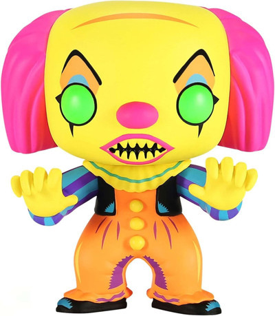 Funko Movie: IT- Pennywise (Black Light)(Exc), Collectible Action Vinyl Figure