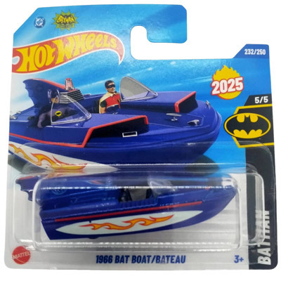 Hot Wheels Batman 1966 Bat Boat Lacivert 2025 1:64 Oyuncak Tekne 232/250