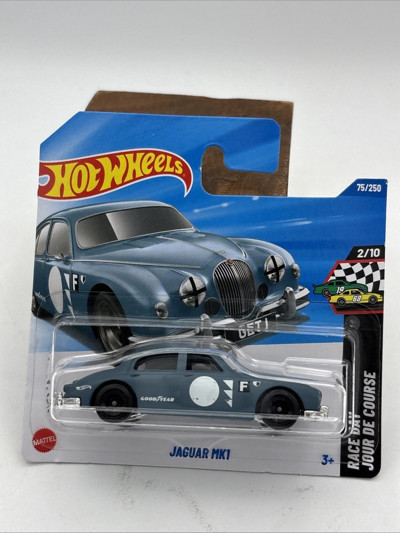 Hot Wheels 2026 Jaguar MK1 Mavi Gri 1:64 Metal Model Araba HW Race Day 75/250