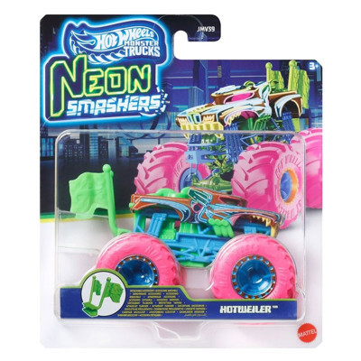 Hot Wheels Neon Smashers Monster Trucks Hotweiler JMV39