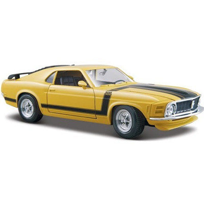 Maisto 1970 Ford Mustang Boss 302 1:24 Sarı Model Araba
