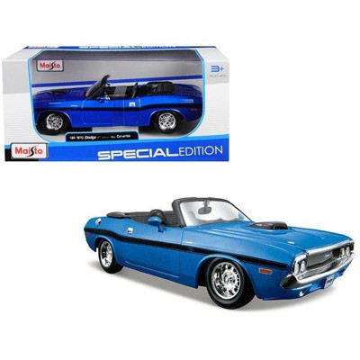Maisto 1970 Dodge Challenger R/t Convertible Mavi 1:24 Model Araba