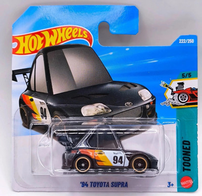 Hot Wheels 94 Toyota Supra Tooned 2026 222/250 Siyah Model Araba