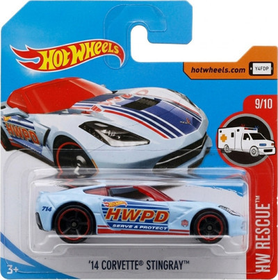 Hot Wheels '14 Corvette Stingray - Mavi - 2017 - DTY04 - 1/64