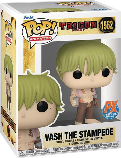 Funko Pop! Animasyon: Trigun - Vash Stampede (Gömleksiz) Figür (Px Exclusive)
