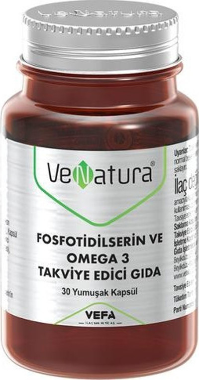 VeNatura Fosfotidilserin ve Omega 3 Takviye Edici Gıda 30 Yumuşak Kapsül