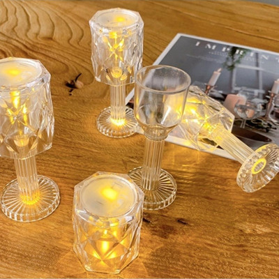 Kuzey 2İn1 Led Işıklı Mini Abajur + Işıklı Bardak Gün Işığı Led Masa Lambası Yılbaşı Hediyeleri