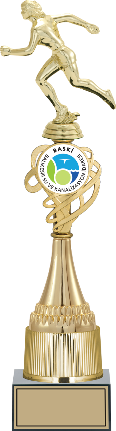 ODAK KUPA - Figürlü Kupalar - Atletizm Kadın Figürlü Kupalar FG-033 A - 44 cm