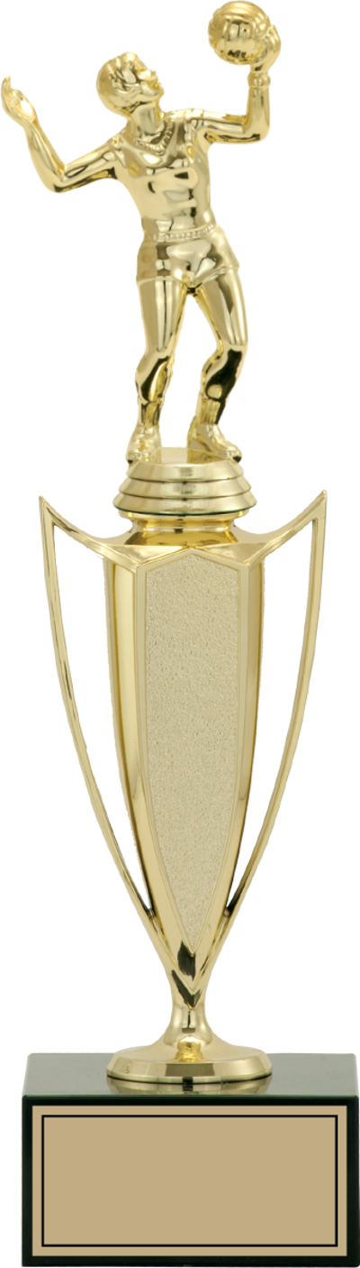 ODAK KUPA - Figürlü Kupalar - Voleybol Kadın Figürlü Kupalar FG-039 A - 36 cm