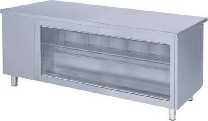 Iceinox Tezgah Tip Snack Buzdolabı Önü Camlı 2 Kapılı 275 Lt