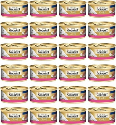 Gourmet Gold Kıyılmış Sığır Etli Konserve Yetişkin Kedi Maması 24 X 85 G