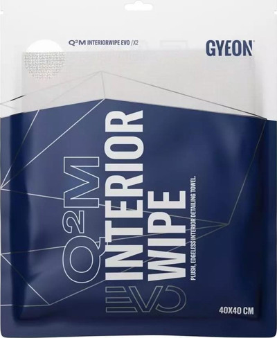 GYEON Q²M InteriorWipe EVO İç Yüzey Detaylı Temizlik Bezi 2’Li Paket - 40x40 Cm