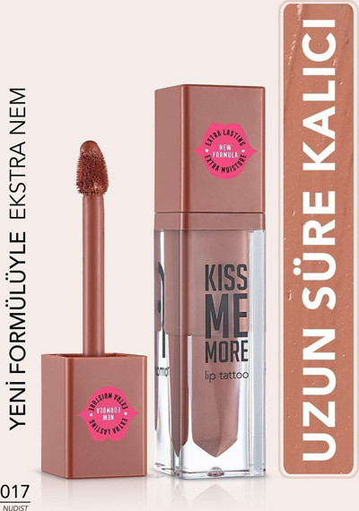 Flormar Uzun Süre Kalıcı Mat Ruj - Kiss Me More-017 Nudist-8682536040846