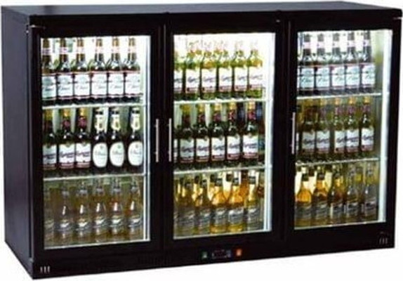 CSA Karacasan Üç Kapılı Set Üstü Bar Arkası Şişe Soğutucu Buzdolabı (210 Litre)