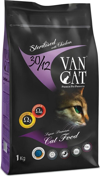 Vancat Tavuklu Kısır Kedi Maması 1 Kg