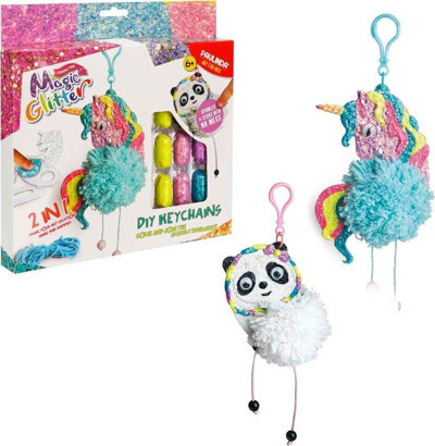 Hobi Set Magic Glitter Anahtarlık 2 IN 1 Set