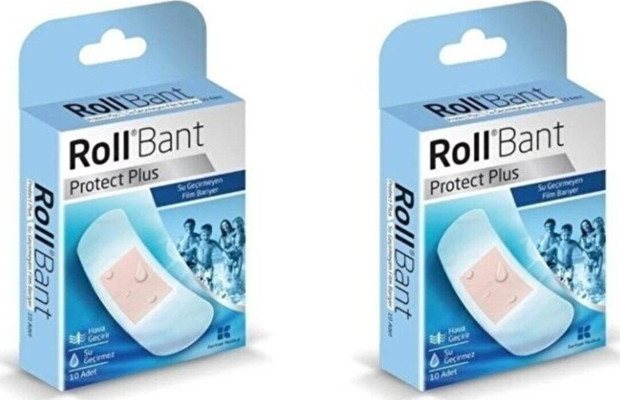 Roll Protect Plus Su Geçirmez Yara Bandı 20 Adet 2 Kutu