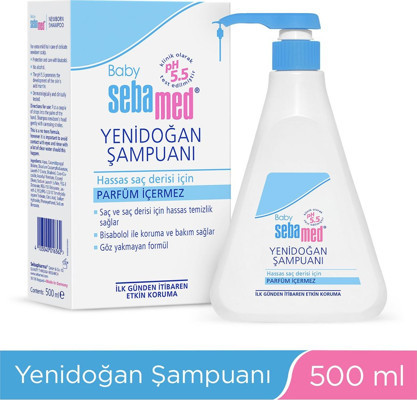 Sebamed Bebek Şampuanı Yenidoğan 500x2 1000 ML