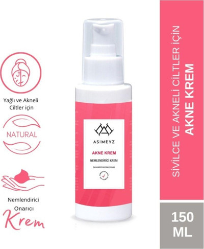 Karşıtı Akne Ve Siyah Nokta Giderici Yüz Kremi 150 ml – Yağ Dengeli, Anti-acne, Nemlendirici