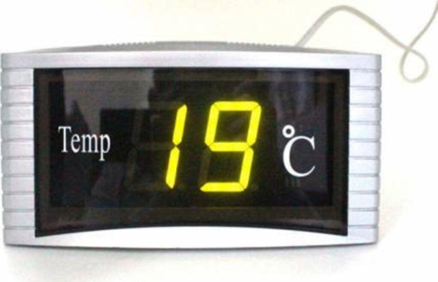 Hit Teknoloji Led Işıklı Termometre Oda Sıcaklık Ölçer Dijital Elektrikli Termometre