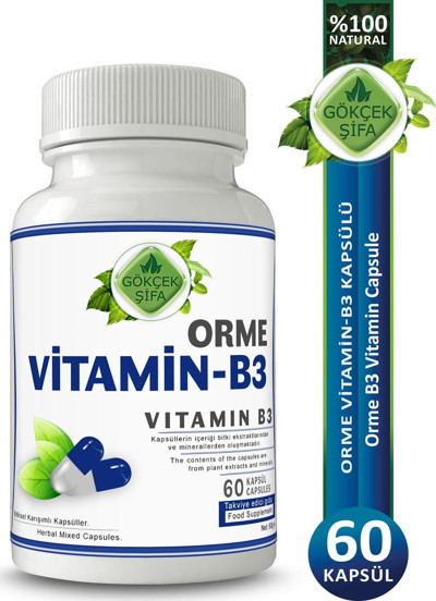 Gökçek Şifa Orme Vitamin B3 Kapsül (Vitamin B3 Capsule)