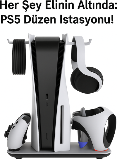Ps5/ps5 Slim Uyumlu Multifonksiyonel Şarj Stand Soğutucu Fan