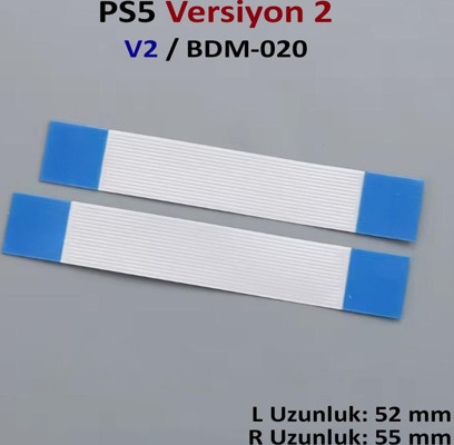 PS5 L1 L2 R1 R2 Motor Flex Kablo Seti V2 Uyumlu BDM-020 Yedek Parça