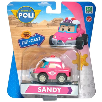 Robocar Poli Metal Araç Karakter Figür Sandy - POLI/MRT-0613 Kız Erkek Çocuk Oyuncak Eğitici Oyuncak