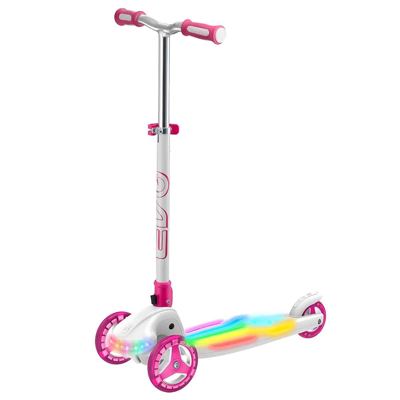 Evo 3 Tekerlekli Colour Burst Işıklı Beyaz Scooter Kız Erkek Çocuk Oyuncak Eğitici Oyuncaklar