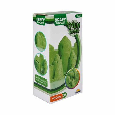 Fun Dough Kinetik Kum 1000 g Yeşil Kız Erkek Çocuk Oyuncak Eğitici Oyuncaklar