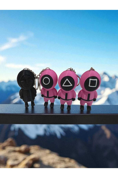 Jeystone 3D Squid Game Anahtarlık Seti